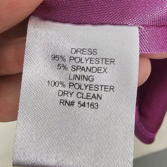 Jessica Simpson Blue Purple Sleeveless Dress Abstract Sporty Ruffle Zip 6 - Picture 13 of 14